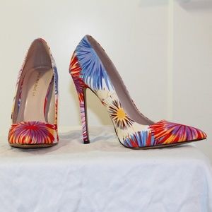 Pointy Toe Multi Colored Stiletto High Heel